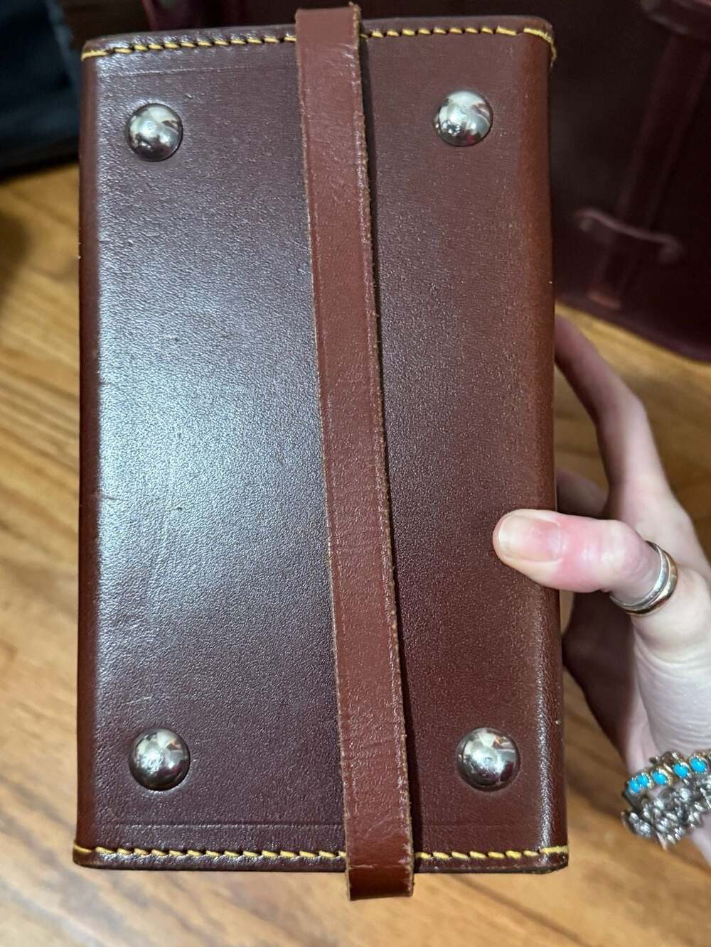 Packard Bell Vintage Brown Leather Carrying Case Camera Bag - Picture 6 of 11